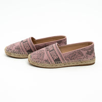 Dior Pink Canvas Espadrilles Size 37