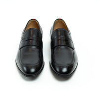 Mens Gucci Black Leather Loafers Size 7
