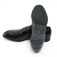 Mens Gucci Black Leather Loafers Size 7
