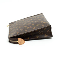 Louis Vuitton Coated Canvas Monogram Pouch Size 26