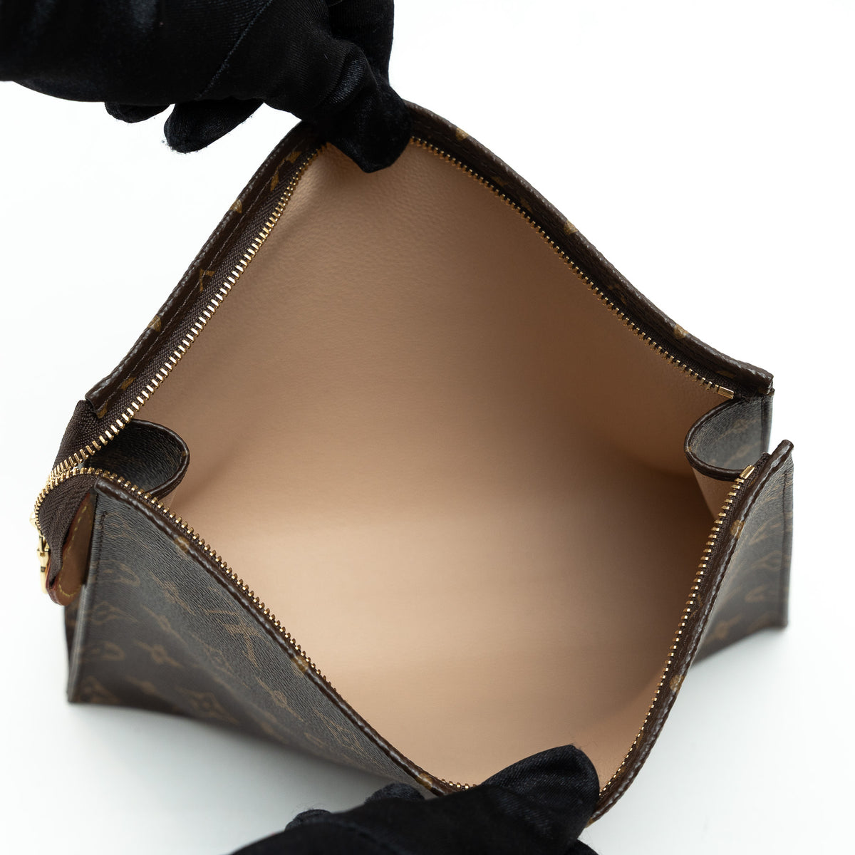 Louis Vuitton Coated Canvas Monogram Pouch Size 26