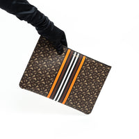 Burberry Coated Monogram Canvas Zip Pouch