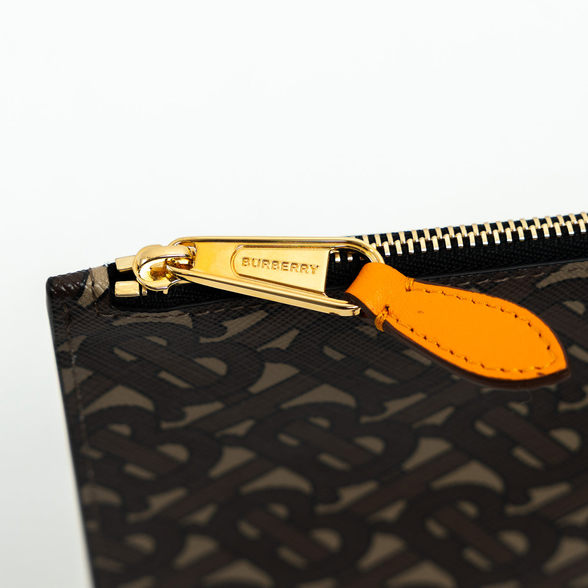 Burberry Coated Monogram Canvas Zip Pouch