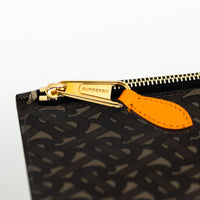 Burberry Coated Monogram Canvas Zip Pouch