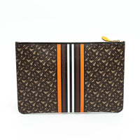 Burberry Coated Monogram Canvas Zip Pouch