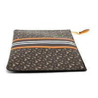 Burberry Coated Monogram Canvas Zip Pouch