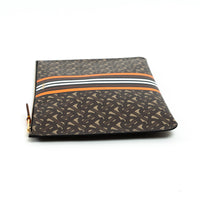 Burberry Coated Monogram Canvas Zip Pouch