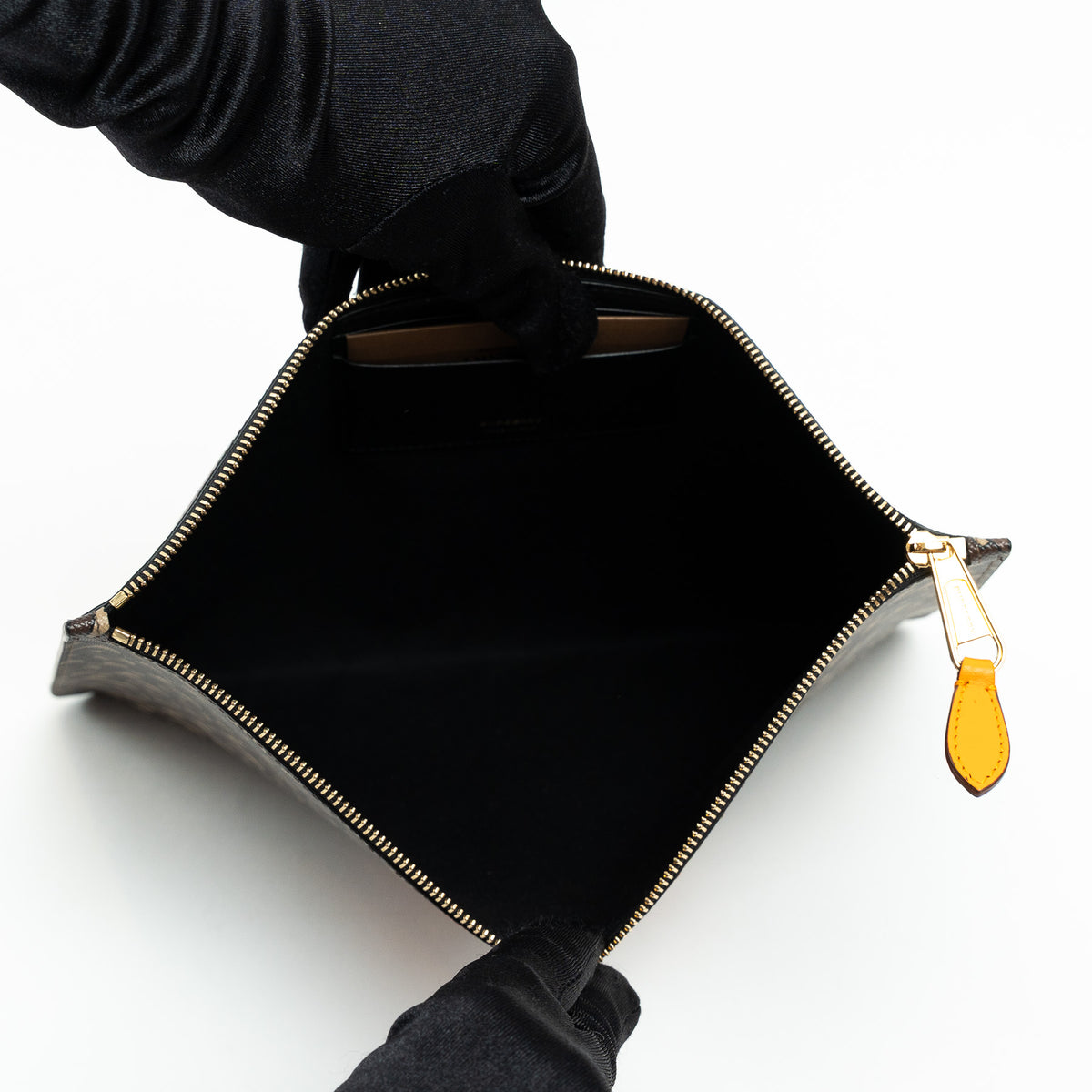 Burberry Coated Monogram Canvas Zip Pouch