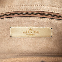 Valentino Tan Grained Leather Rockstud Shoulder Bag