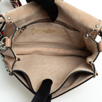 Valentino Tan Grained Leather Rockstud Shoulder Bag