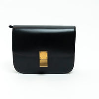 Celine Black Box Calfskin Medium Box Bag