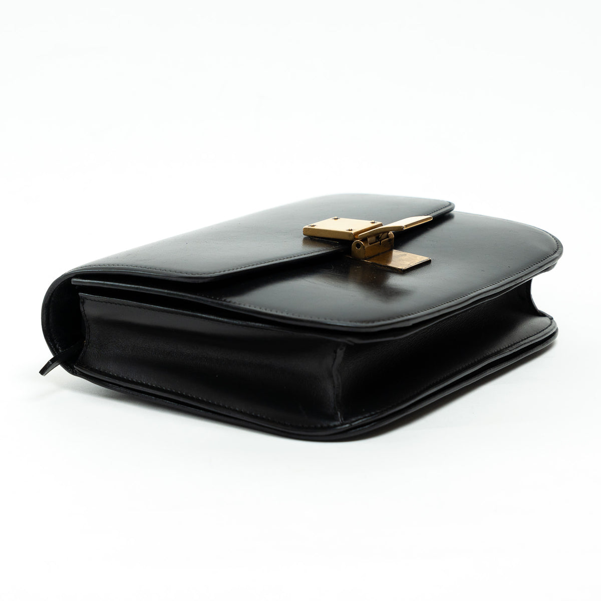 Celine Black Box Calfskin Medium Box Bag