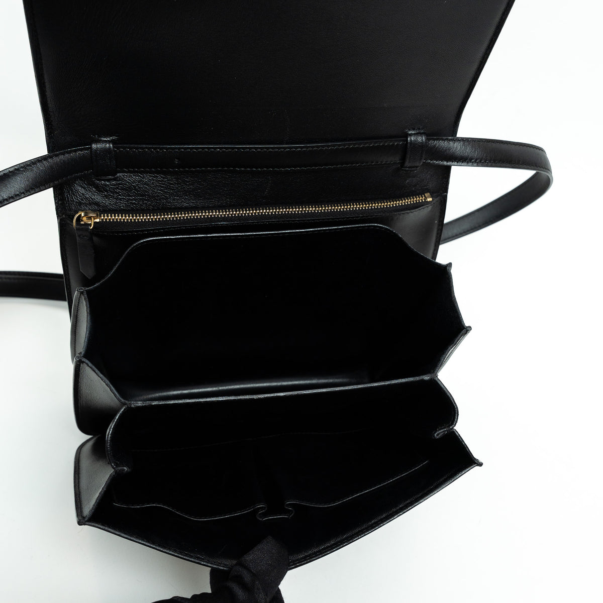 Celine Black Box Calfskin Medium Box Bag