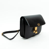 Celine Black Box Calfskin Medium Box Bag