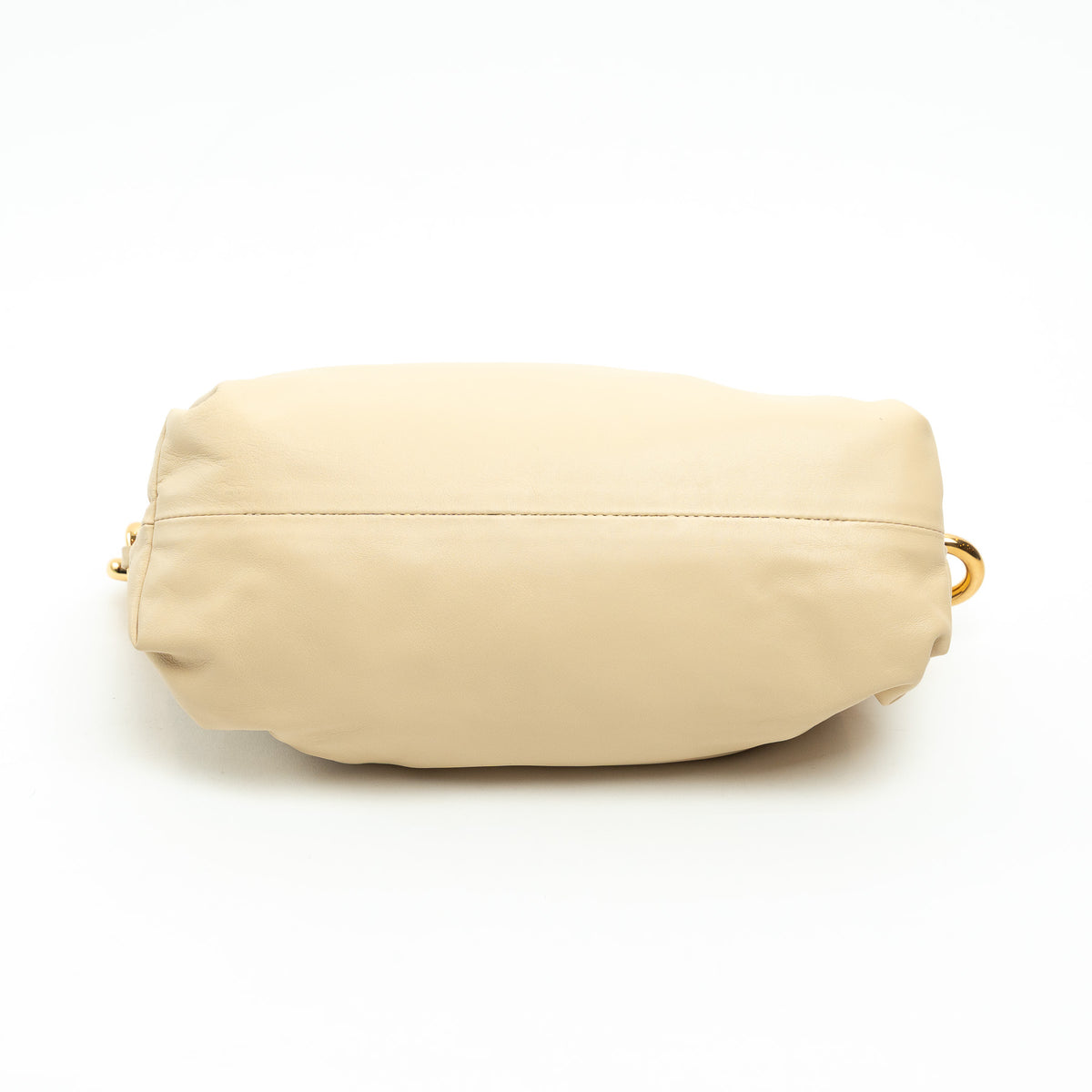 Bottega Veneta Cream Calfskin Leather The Chain Pouch Bag