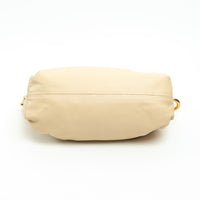 Bottega Veneta Cream Calfskin Leather The Chain Pouch Bag