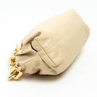 Bottega Veneta Cream Calfskin Leather The Chain Pouch Bag