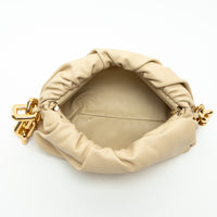 Bottega Veneta Cream Calfskin Leather The Chain Pouch Bag