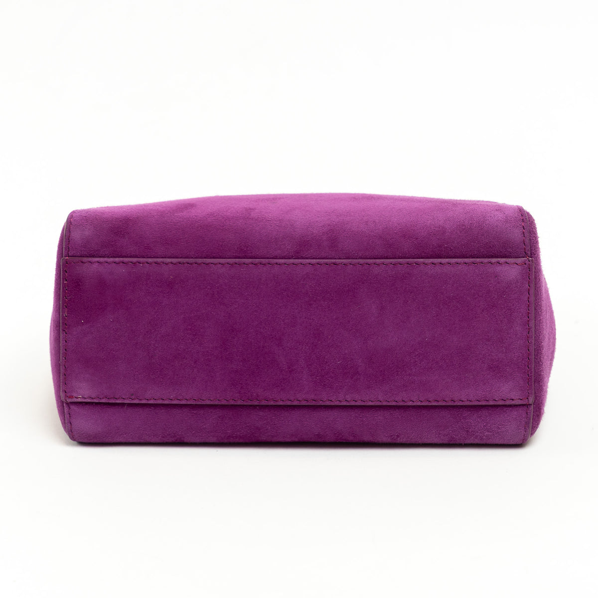 Fendi Purple Suede Micro Peekaboo Handbag