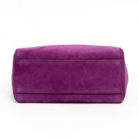 Fendi Purple Suede Micro Peekaboo Handbag