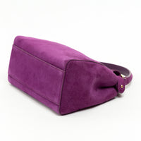Fendi Purple Suede Micro Peekaboo Handbag