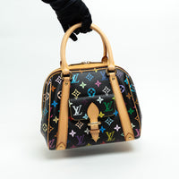 Louis Vuitton Black Multicolor Monogram Canvas Priscilla Handbag