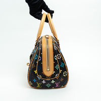 Louis Vuitton Black Multicolor Monogram Canvas Priscilla Handbag