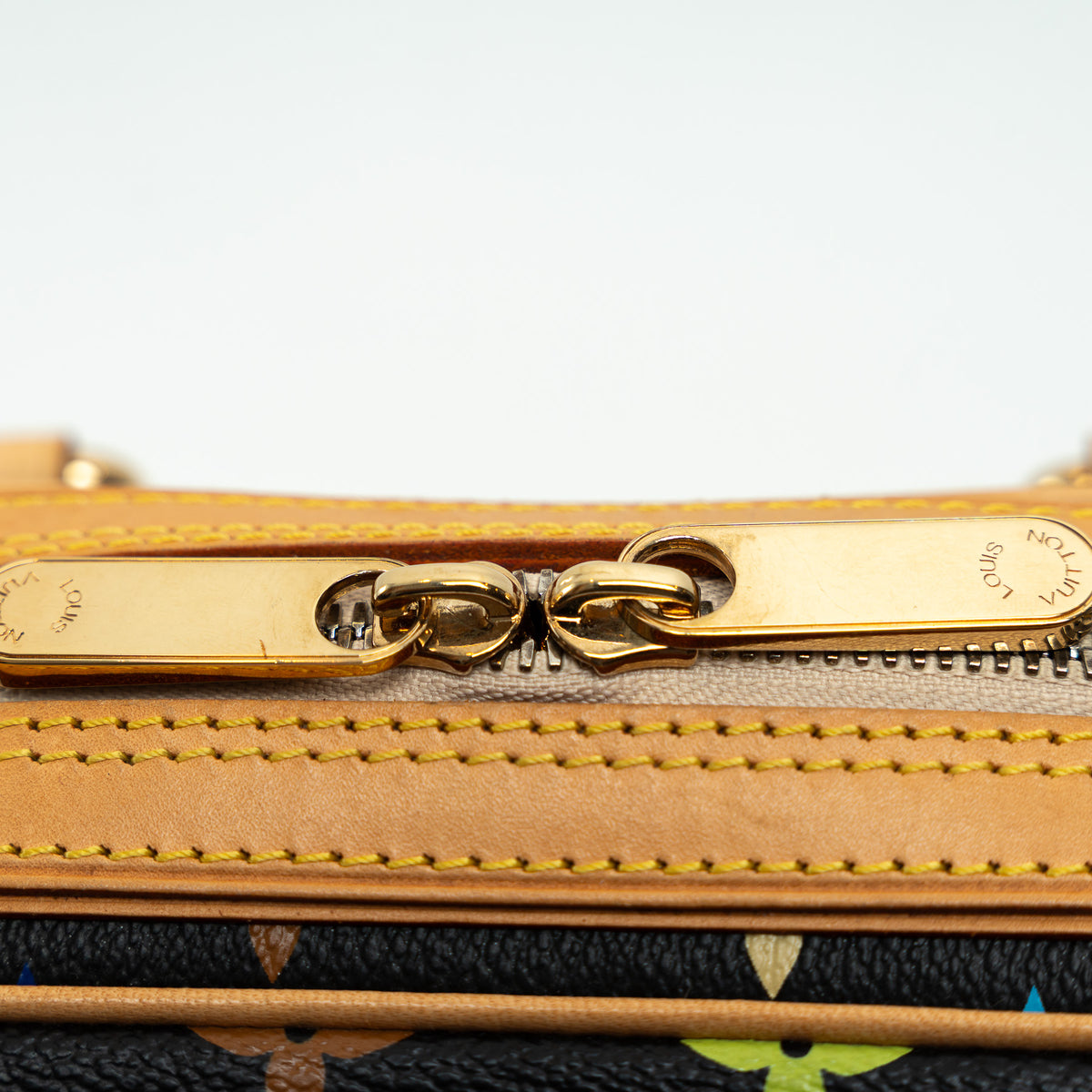 Louis Vuitton Black Multicolor Monogram Canvas Priscilla Handbag