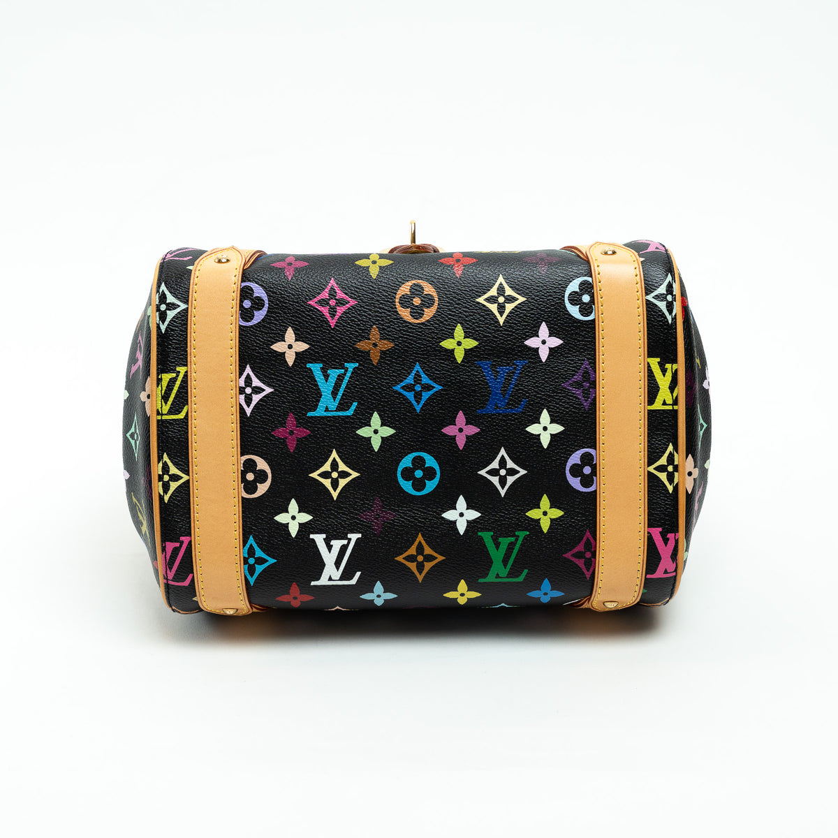 Louis Vuitton Black Multicolor Monogram Canvas Priscilla Handbag