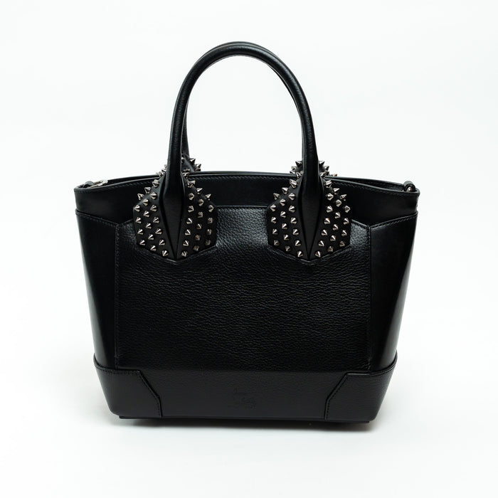 Christian Louboutin Black Grained Leather Medium Eloise Studded Handbag
