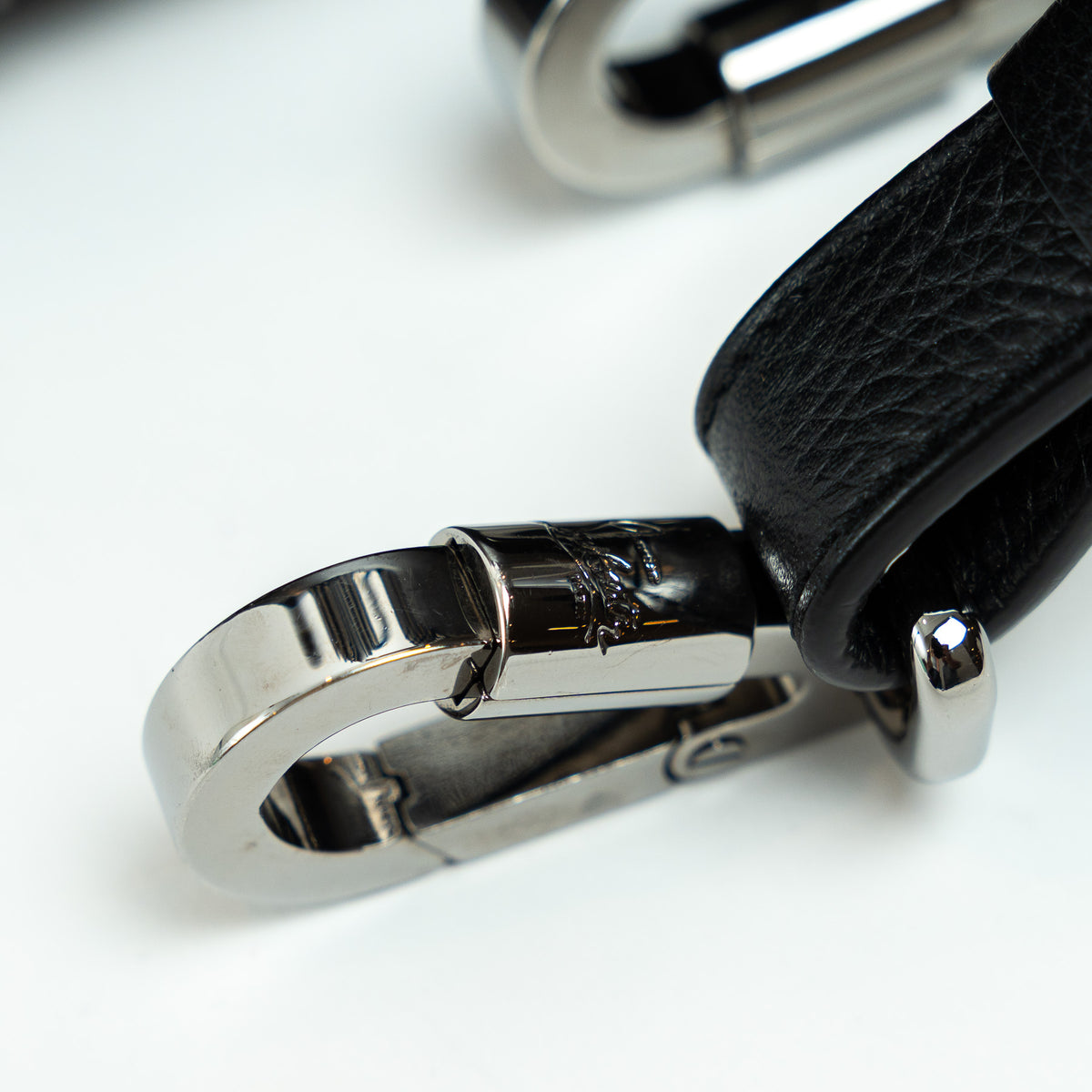 Christian Louboutin Black Grained Leather Medium Eloise Studded Handbag