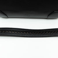 Christian Louboutin Black Grained Leather Medium Eloise Studded Handbag