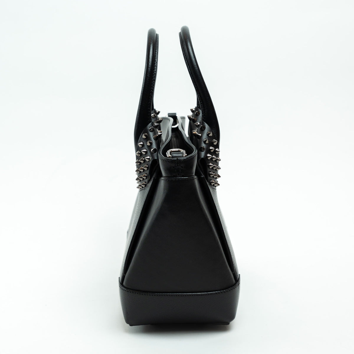 Christian Louboutin Black Grained Leather Medium Eloise Studded Handbag