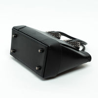 Christian Louboutin Black Grained Leather Medium Eloise Studded Handbag