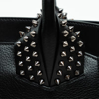 Christian Louboutin Black Grained Leather Medium Eloise Studded Handbag