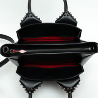 Christian Louboutin Black Grained Leather Medium Eloise Studded Handbag