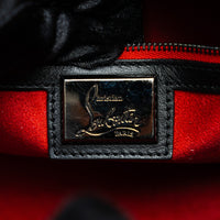 Christian Louboutin Black Grained Leather Medium Eloise Studded Handbag