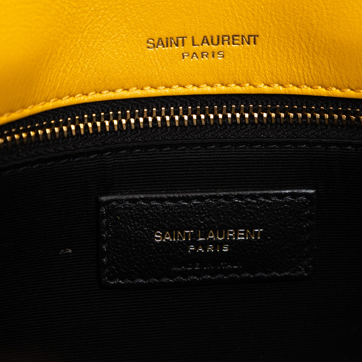Saint Laurent Yellow Raffia Medium Nikki Shoulder Bag