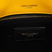 Saint Laurent Yellow Raffia Medium Nikki Shoulder Bag