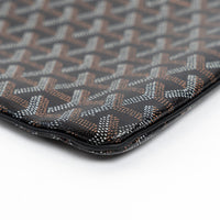 Goyard Black Goyardine Canvas Senat GM Pouch