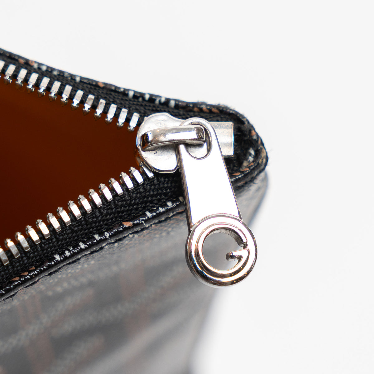 Goyard Black Goyardine Canvas Senat GM Pouch