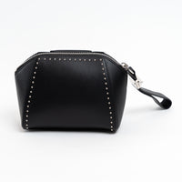 Givenchy Black Grained Leather Wristlet Antigona Clutch
