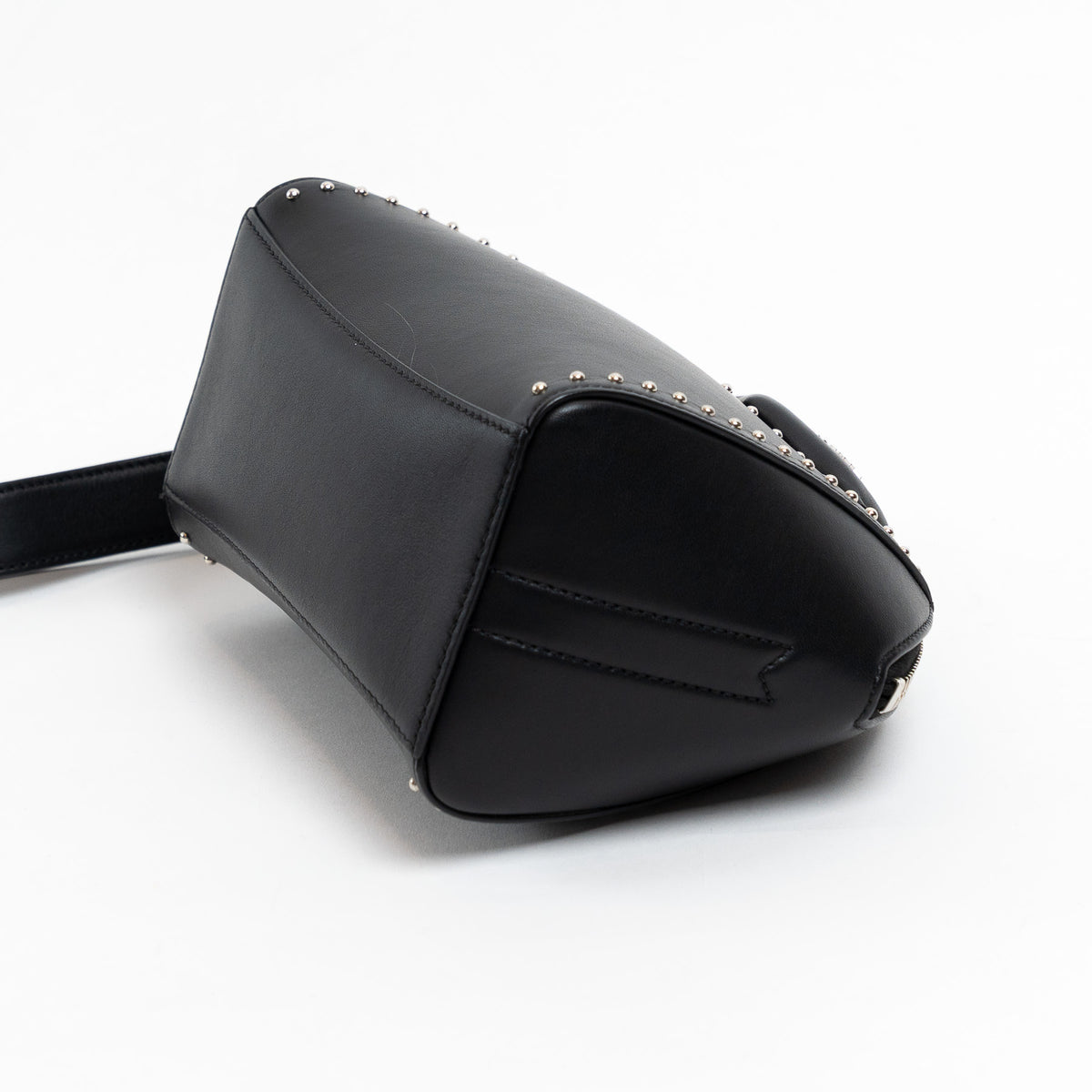 Givenchy Black Grained Leather Wristlet Antigona Clutch