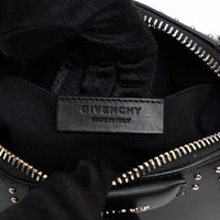 Givenchy Black Grained Leather Wristlet Antigona Clutch