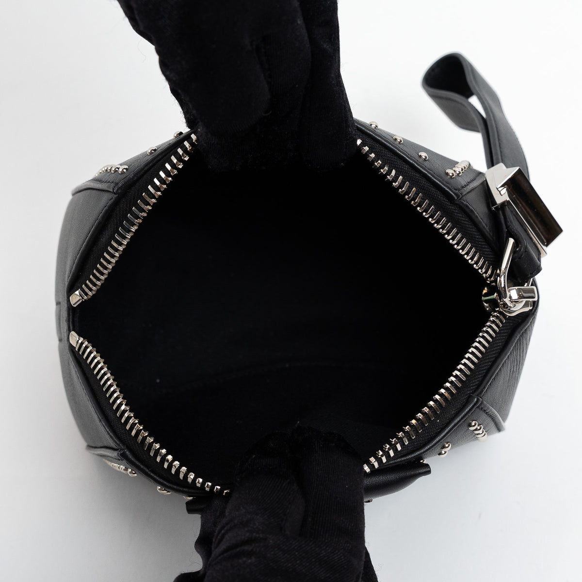 Givenchy Black Grained Leather Wristlet Antigona Clutch