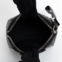 Givenchy Black Grained Leather Wristlet Antigona Clutch