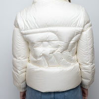 Moncler White Puffer Down Jacket Size 1