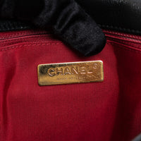 Pre-Loved Chanel™ Black Grained Leather 19 Small Flap Bag