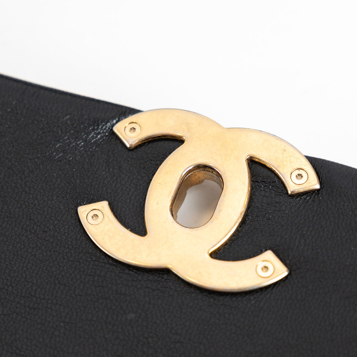 Pre-Loved Chanel™ Black Grained Leather 19 Small Flap Bag