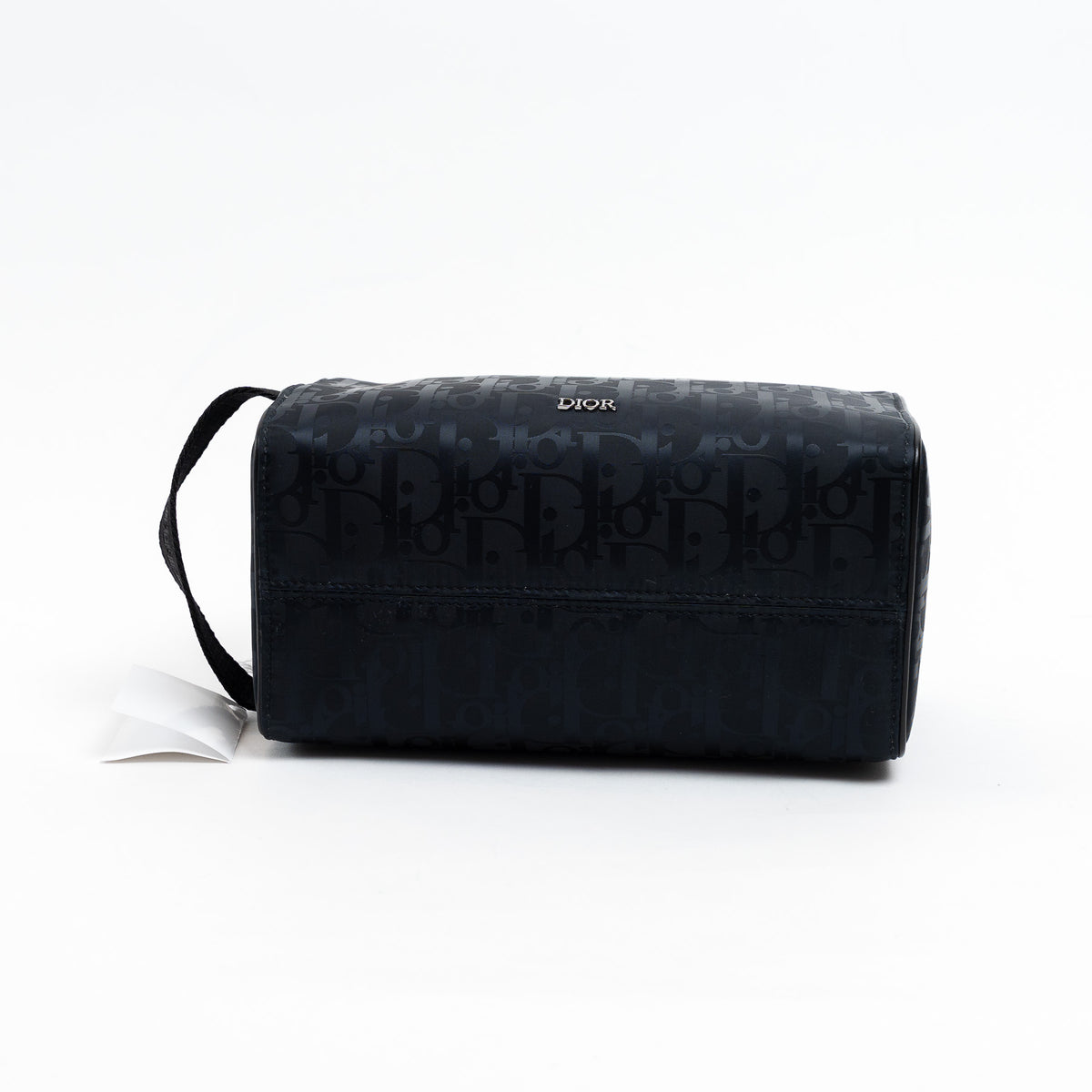 Dior Black Oblique Jacquard Nylon Toiletry Bag